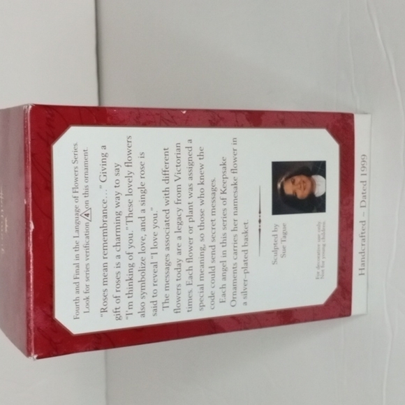 Hallmark KEEPSAKE Christmas Ornament Collector's Series - Rose Angel - 1999, - Picture 2 of 9
